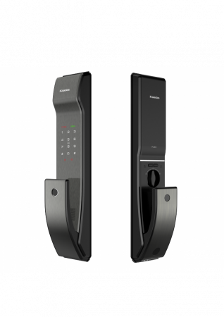 ВРЕЗНОЙ ЭЛЕКТРОННЫЙ ДВЕРНОЙ ЗАМОК KAADAS K9-5W BLACK С ОТПЕЧАТКОМ ПАЛЬЦА