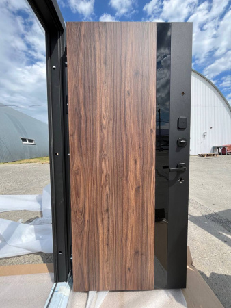 LUXOR 2МДФ ОРЕХ КАНЬОН КОНЬЯК САТИН ЧЁРНЫЙ