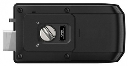 НАКЛАДНОЙ ЭЛЕКТРОННЫЙ ДВЕРНОЙ ЗАМОК С ОТПЕЧАТКОМ ПАЛЬЦА SOLITY GR-50BK