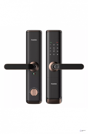 ЭЛЕКТРОННЫЙ ДВЕРНОЙ ЗАМОК KAADAS S110-5W COOPER С ОТПЕЧАТКОМ ПАЛЬЦА